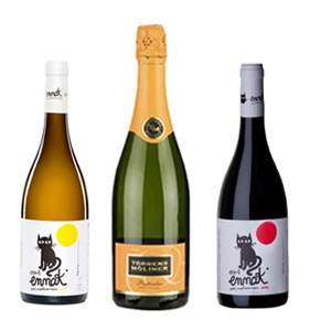 Proefpakket Black Cat, wit, rood en Cava